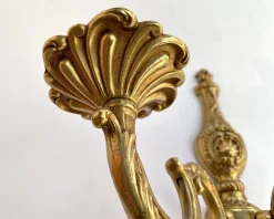Best Pamono Vintage Gilt Bronze Wall Sconce in Candelabra Design, France, 1960s