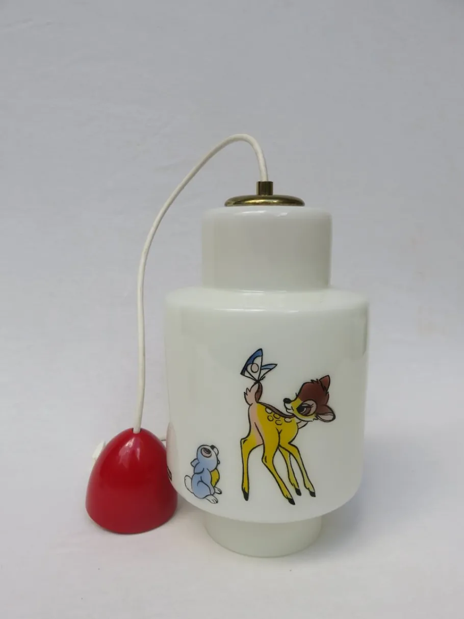 Discount Pamono Vintage Glass & Brass Bambi Wall & Ceiling Lamp Set from Doria Leuchten, Set of 2