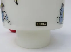 Discount Pamono Vintage Glass & Brass Bambi Wall & Ceiling Lamp Set from Doria Leuchten, Set of 2