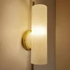 Clearance Pamono Vintage Glass and Brass Sconce from Hillebrand Leuchten, 1950s