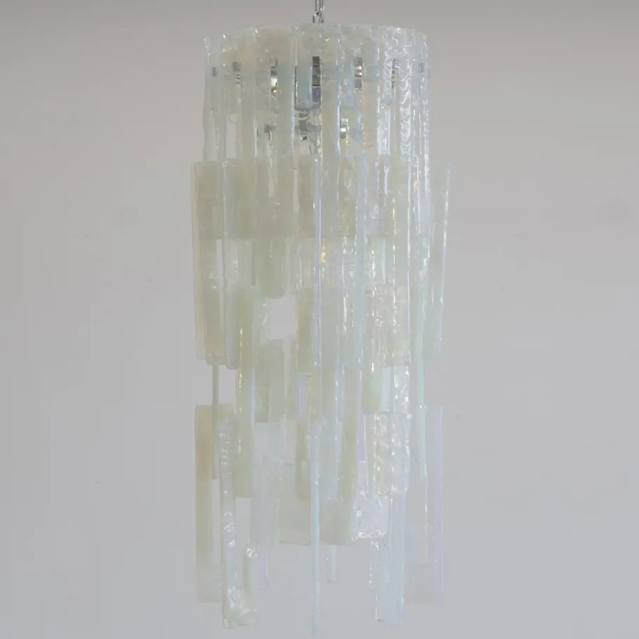 Clearance Pamono Vintage Glass Chandelier by Carlo Nason for AV Mazzega, 1960s