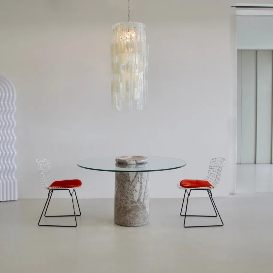 Clearance Pamono Vintage Glass Chandelier by Carlo Nason for AV Mazzega, 1960s