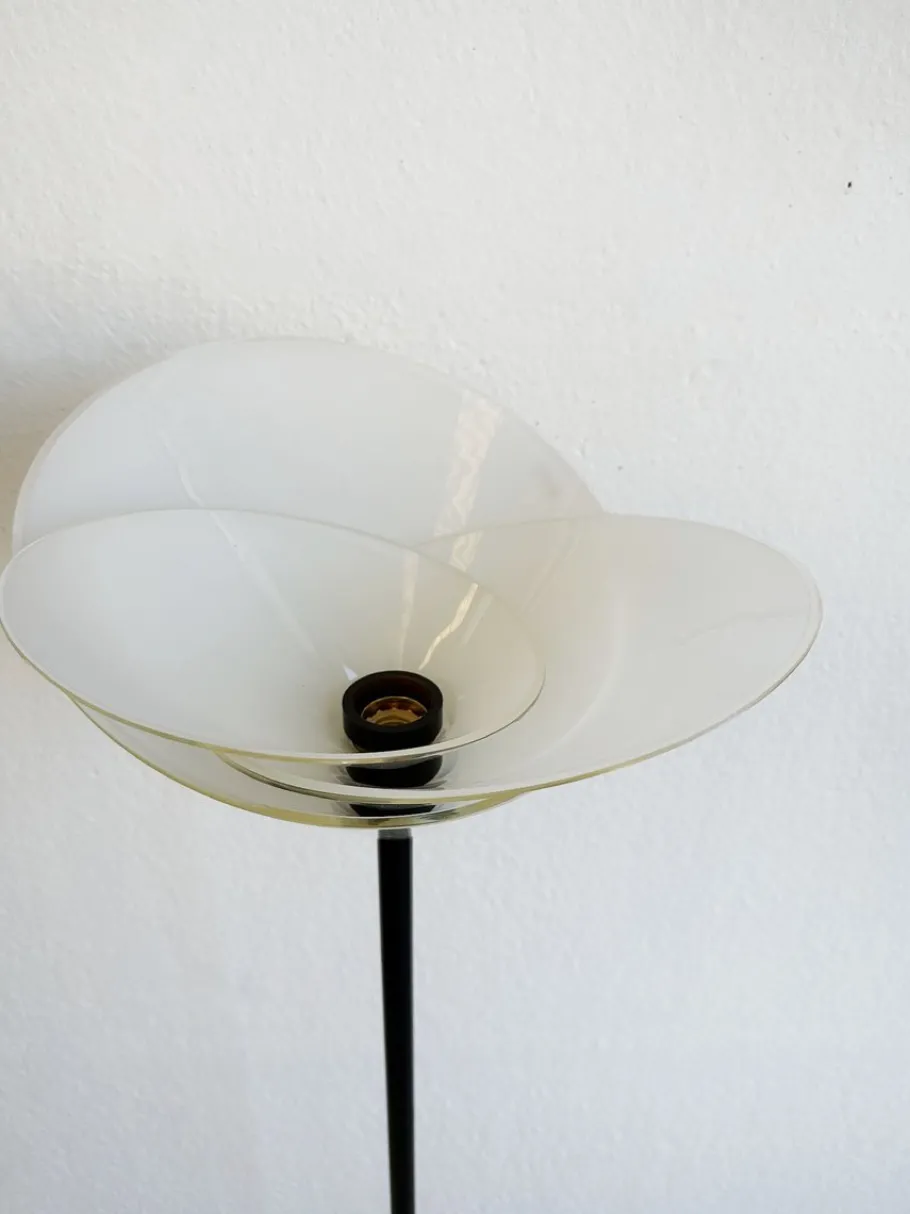 Best Pamono Vintage Glass Flower Floor Lamp from Mazzega, 1980s