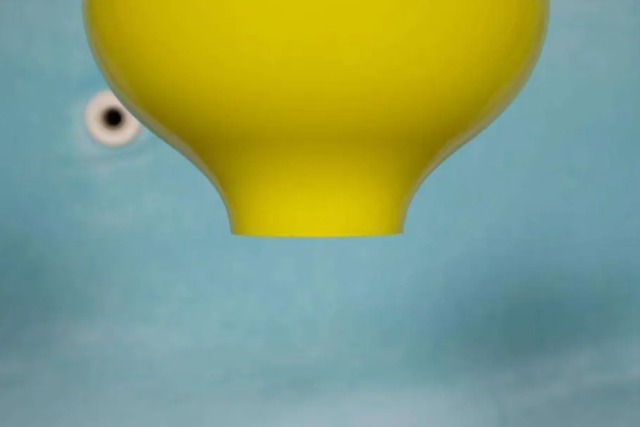 New Pamono Vintage Glass Hanging Lamp by Hans Agne Jakobssen