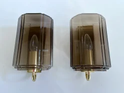 Discount Pamono Vintage Glass Sconces from Glashütte Limburg, 1970s, Set of 2