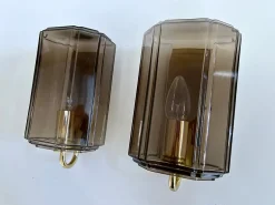 Discount Pamono Vintage Glass Sconces from Glashütte Limburg, 1970s, Set of 2