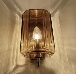 Discount Pamono Vintage Glass Sconces from Glashütte Limburg, 1970s, Set of 2