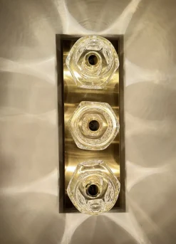 New Pamono Vintage Glass Sconces from Peill & Putzler, 1970s, Set of 2