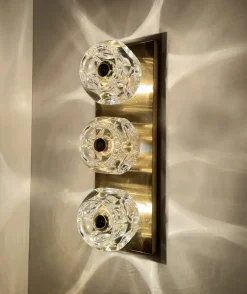 New Pamono Vintage Glass Sconces from Peill & Putzler, 1970s, Set of 2