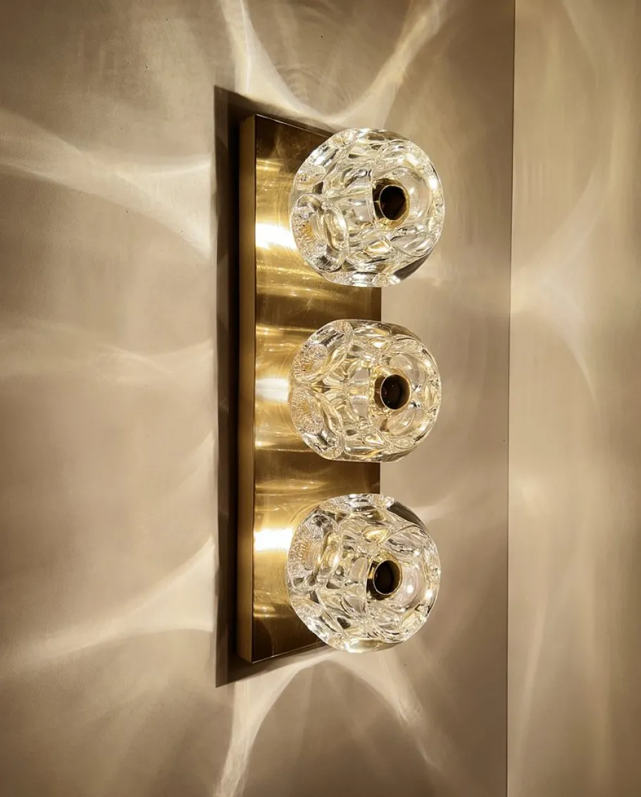 New Pamono Vintage Glass Sconces from Peill & Putzler, 1970s, Set of 2
