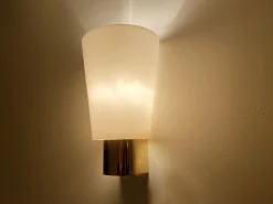 Pamono Vintage Glass Sconces from Limburg, Set of 2