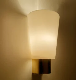 Pamono Vintage Glass Sconces from Limburg, Set of 2