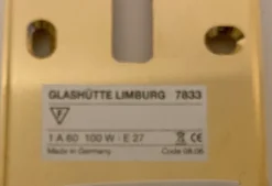 Pamono Vintage Glass Sconces from Limburg, Set of 2