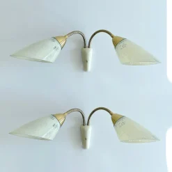 Discount Pamono Vintage Glass Sconces, 1950s, Set of 2