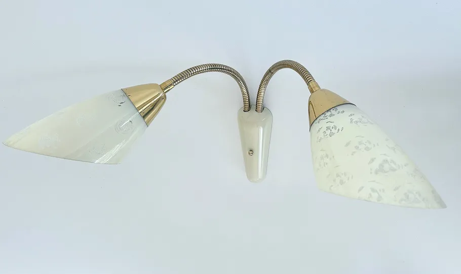 Discount Pamono Vintage Glass Sconces, 1950s, Set of 2