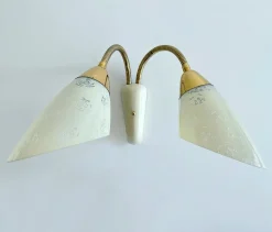 Discount Pamono Vintage Glass Sconces, 1950s, Set of 2