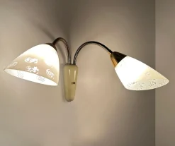 Discount Pamono Vintage Glass Sconces, 1950s, Set of 2