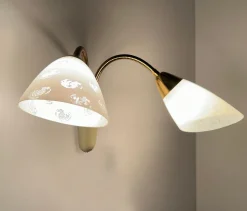 Discount Pamono Vintage Glass Sconces, 1950s, Set of 2