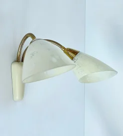 Discount Pamono Vintage Glass Sconces, 1950s, Set of 2