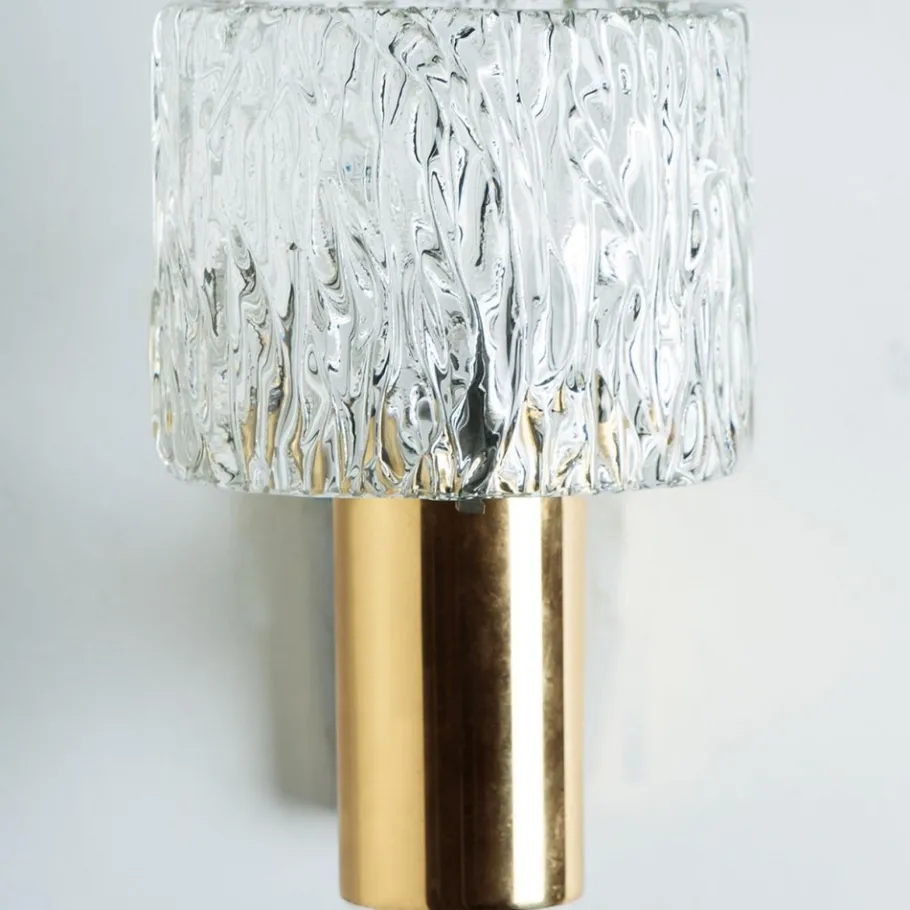 Hot Pamono Vintage Glass Torch Wall Sconces by Fagerlund for Orrefors, 1960s, Set of 2