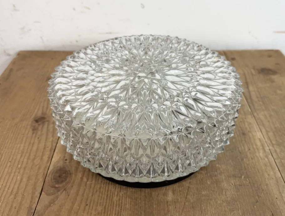 Best Pamono Vintage Glass Wall Light from Napako, 1970s