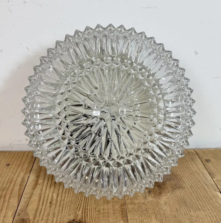 Best Pamono Vintage Glass Wall Light from Napako, 1970s