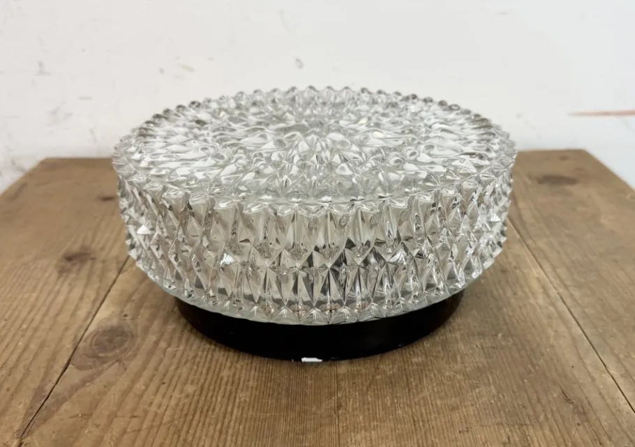 Best Pamono Vintage Glass Wall Light from Napako, 1970s