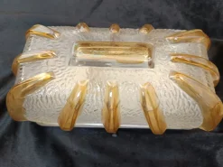 Pamono Vintage Glass Wall Lights, 1970s, Set of 2