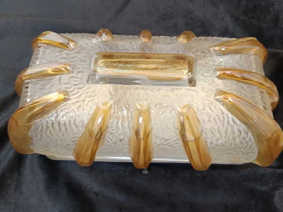 Pamono Vintage Glass Wall Lights, 1970s, Set of 2