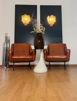 Best Pamono Vintage Gold Murano Glass Petal Wall Sconces from Rondini, 1990s, Set of 2