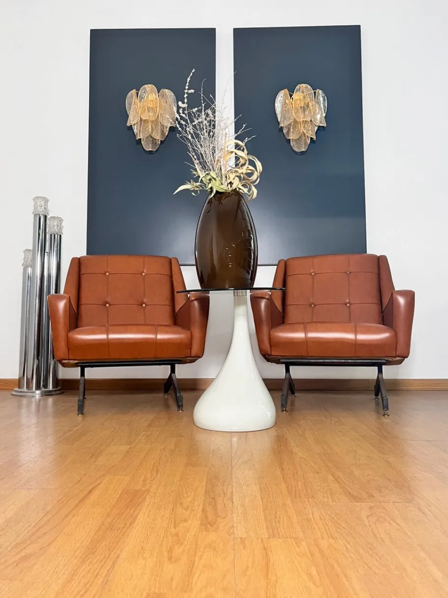 Best Pamono Vintage Gold Murano Glass Petal Wall Sconces from Rondini, 1990s, Set of 2