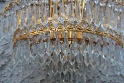 Sale Pamono Vintage Gold-Plated Swarovski Crystal Wall Lights, 1970s, Set of 6