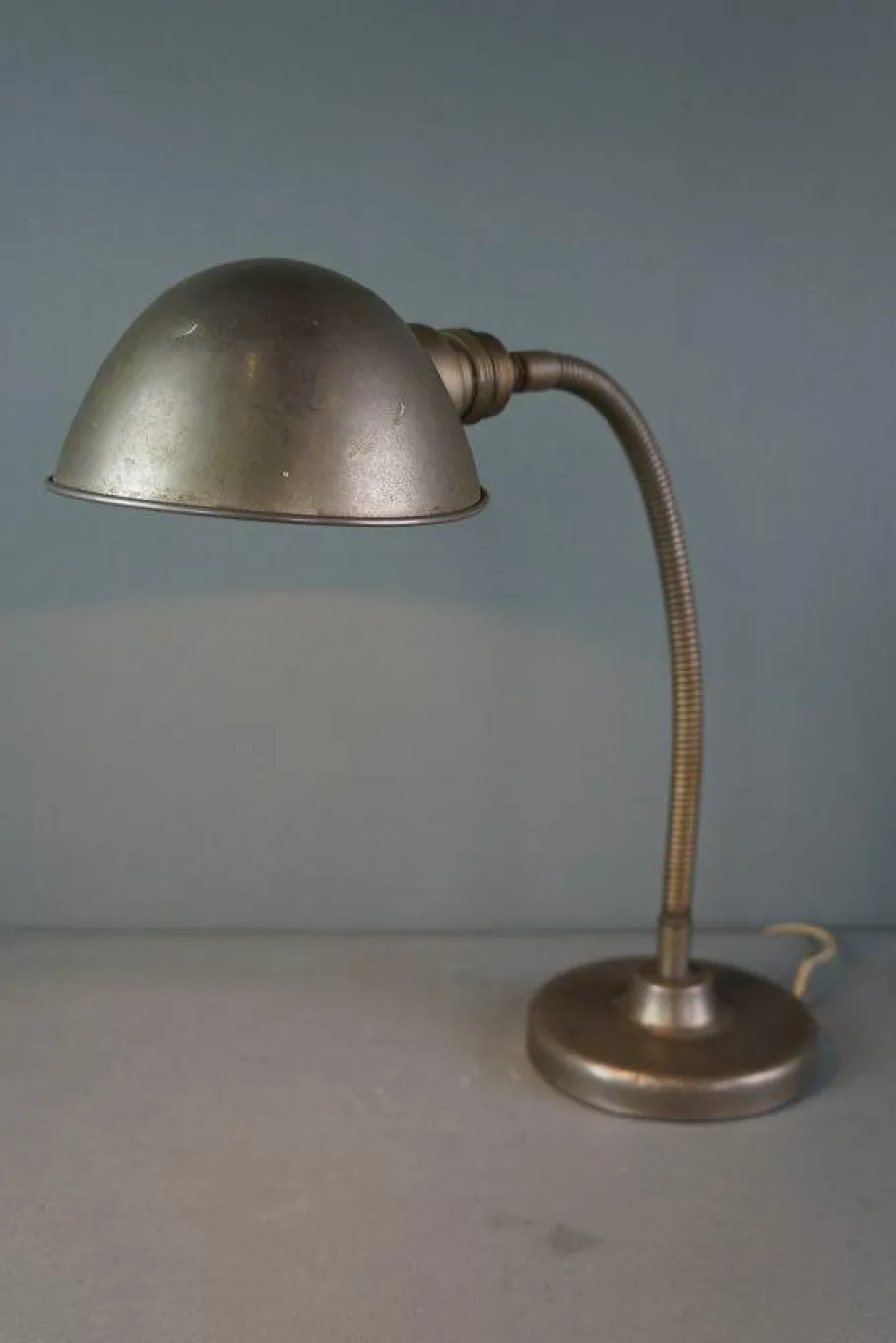 Pamono Vintage Goose Neck Metal Desk Lamp