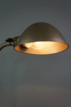 Pamono Vintage Goose Neck Metal Desk Lamp