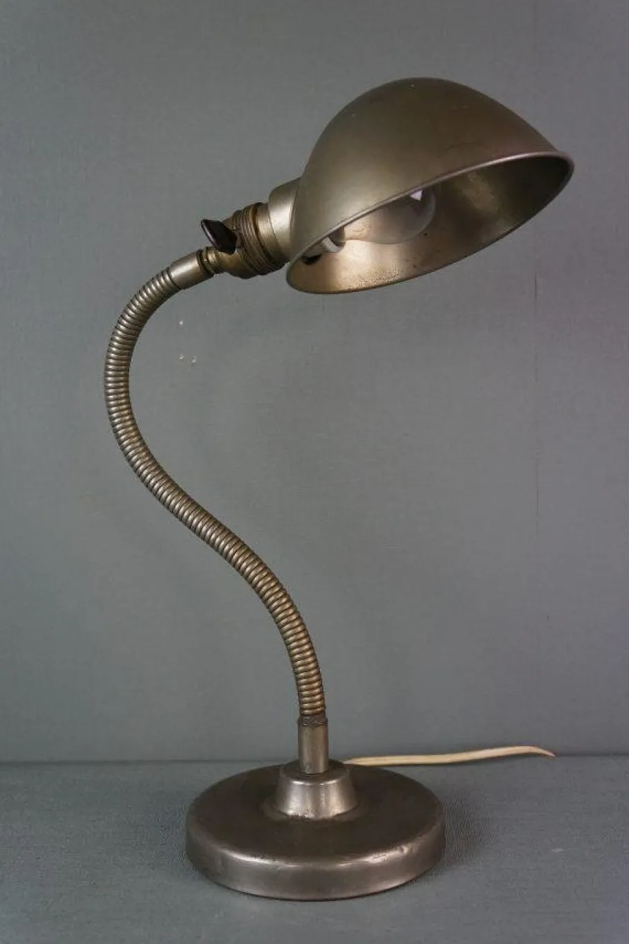 Pamono Vintage Goose Neck Metal Desk Lamp