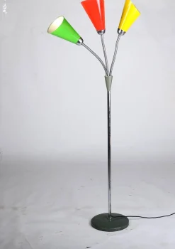 New Pamono Vintage Goosenecks Floor Lamp from Lidokov, 1960s