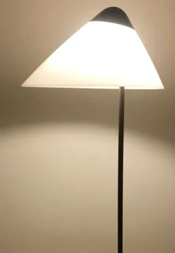 Best Pamono Vintage Gray-Brown Opala Floor Lamp by Hans J. Wegner for Louis Poulsen