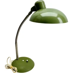 Hot Pamono Vintage Green Adjustable Table Lamp attributed to Sis, 1950s