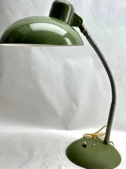 Hot Pamono Vintage Green Adjustable Table Lamp attributed to Sis, 1950s