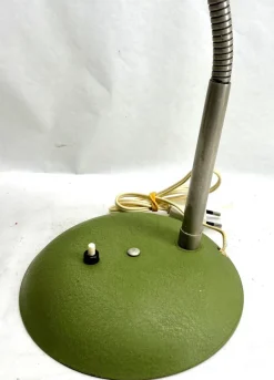 Hot Pamono Vintage Green Adjustable Table Lamp attributed to Sis, 1950s
