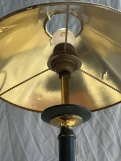 Discount Pamono Vintage Green and Gold Table Lamp, 1980s