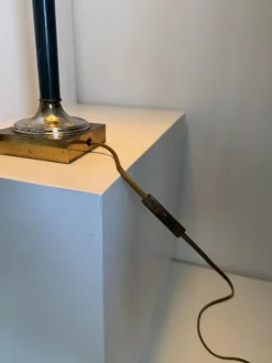 Discount Pamono Vintage Green and Gold Table Lamp, 1980s