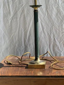 Discount Pamono Vintage Green and Gold Table Lamp, 1980s