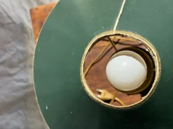 Discount Pamono Vintage Green and Gold Table Lamp, 1980s