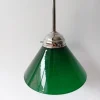 New Pamono Vintage Green Ceiling Lamp