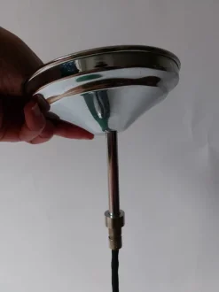 New Pamono Vintage Green Ceiling Lamp