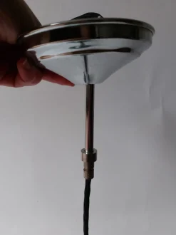 New Pamono Vintage Green Ceiling Lamp