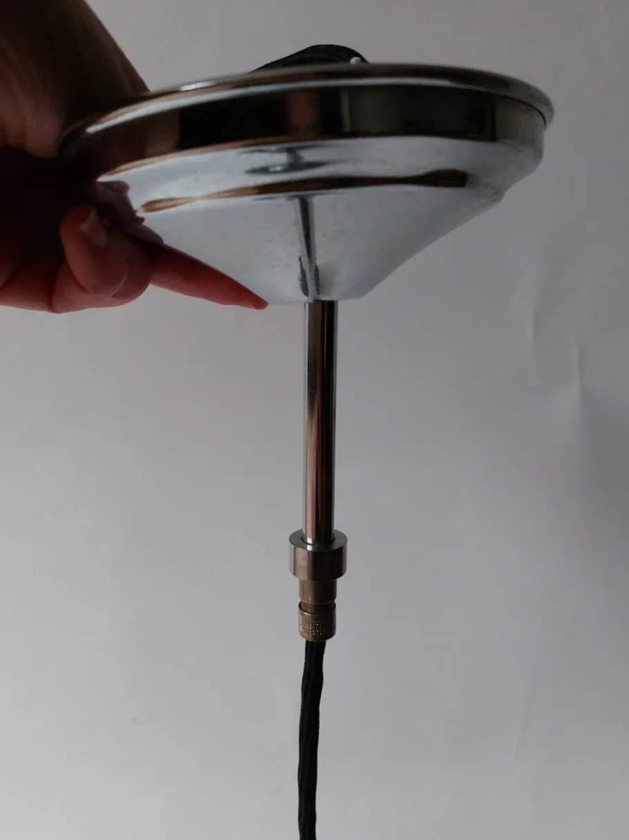 New Pamono Vintage Green Ceiling Lamp