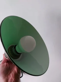 New Pamono Vintage Green Ceiling Lamp