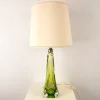 Clearance Pamono Vintage Green Crystal Lamp Base from Val Saint Lambert, 1960s